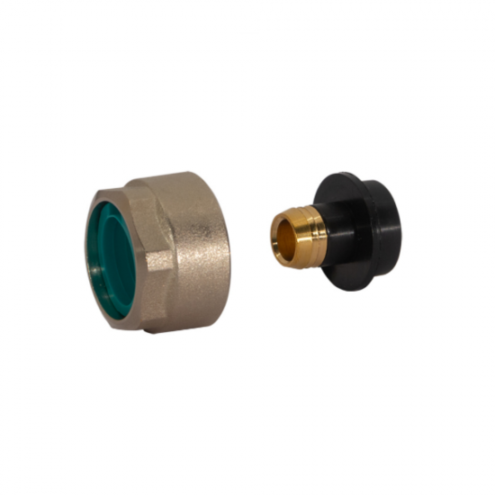 Никелиран евроконус адаптор за многослойна тръба 16x2 mm