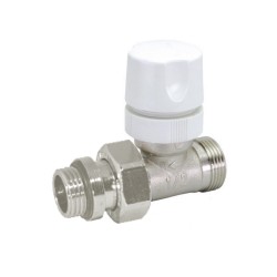 Микрометричен вентил за радиатор с О-пръстен, прав 3/8“ x 1/2“