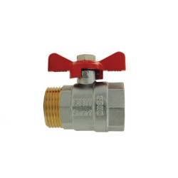 Сферичен кран за вода с Т-образна ръкохватка, М/Ж - 3/8“